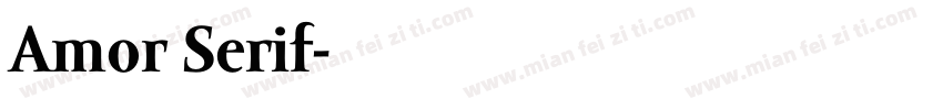 Amor Serif字体转换